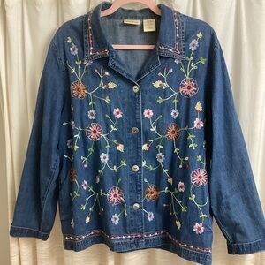 Embroidered Denim Jacket